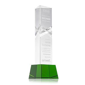 Oakham Award on Robson Base - Green