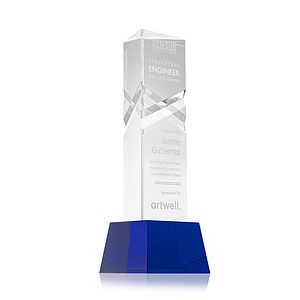 Oakham Award on Robson Base - Blue
