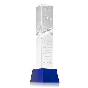 Oakham Award on Robson Base - Blue
