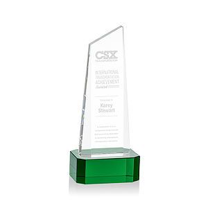 Belmont Tower Award on Padova Base - Green