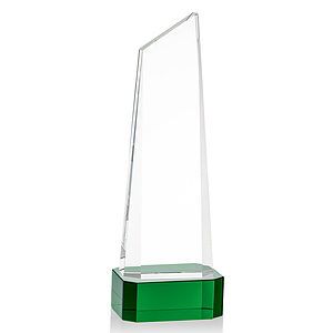 Belmont Tower Award on Padova Base - Green