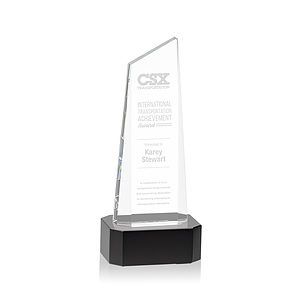Belmont Tower Award on Padova Base - Black