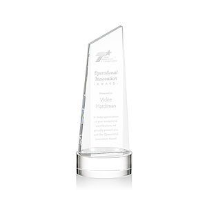 Belmont Tower Award on Stanrich Base - Clear