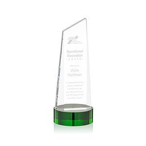 Belmont Tower Award on Stanrich Base - Green
