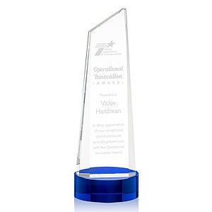 Belmont Tower Award on Stanrich Base - Blue