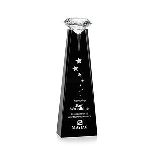 Alicia Gemstone Award - Black/Diamond