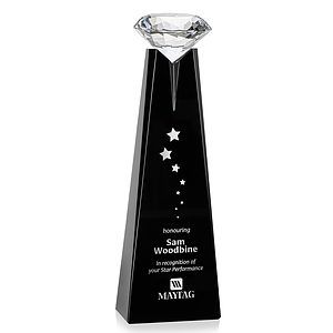 Alicia Gemstone Award - Black/Diamond