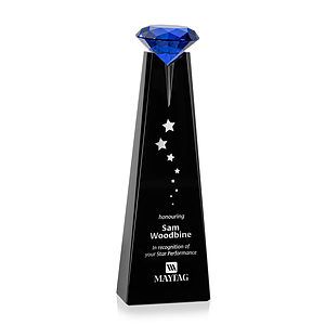 Alicia Gemstone Award - Black/Sapphire