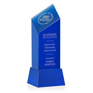 Barone Blue Award on Base - Blue