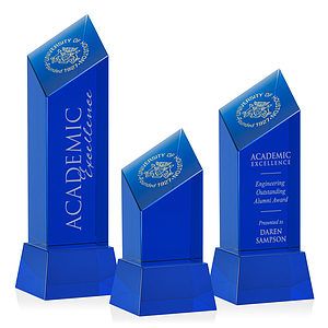 Barone Blue Award on Base - Blue