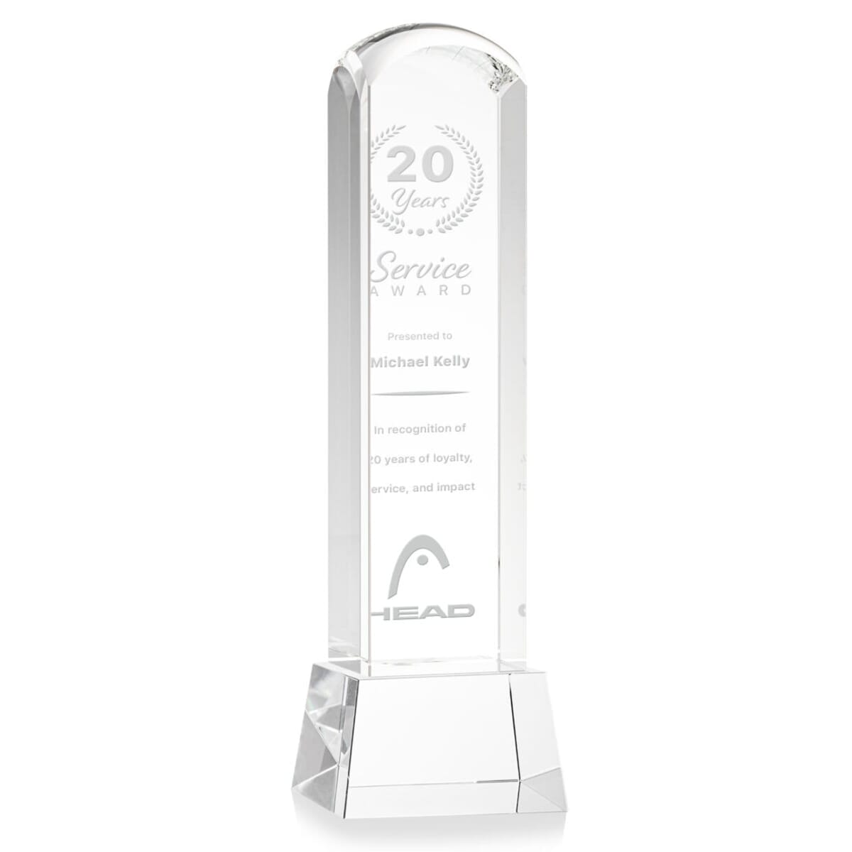 Silkwood Award on Base - Clear