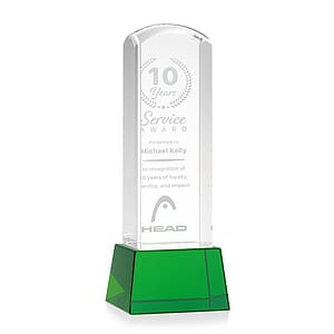 Silkwood Award on Base - Green