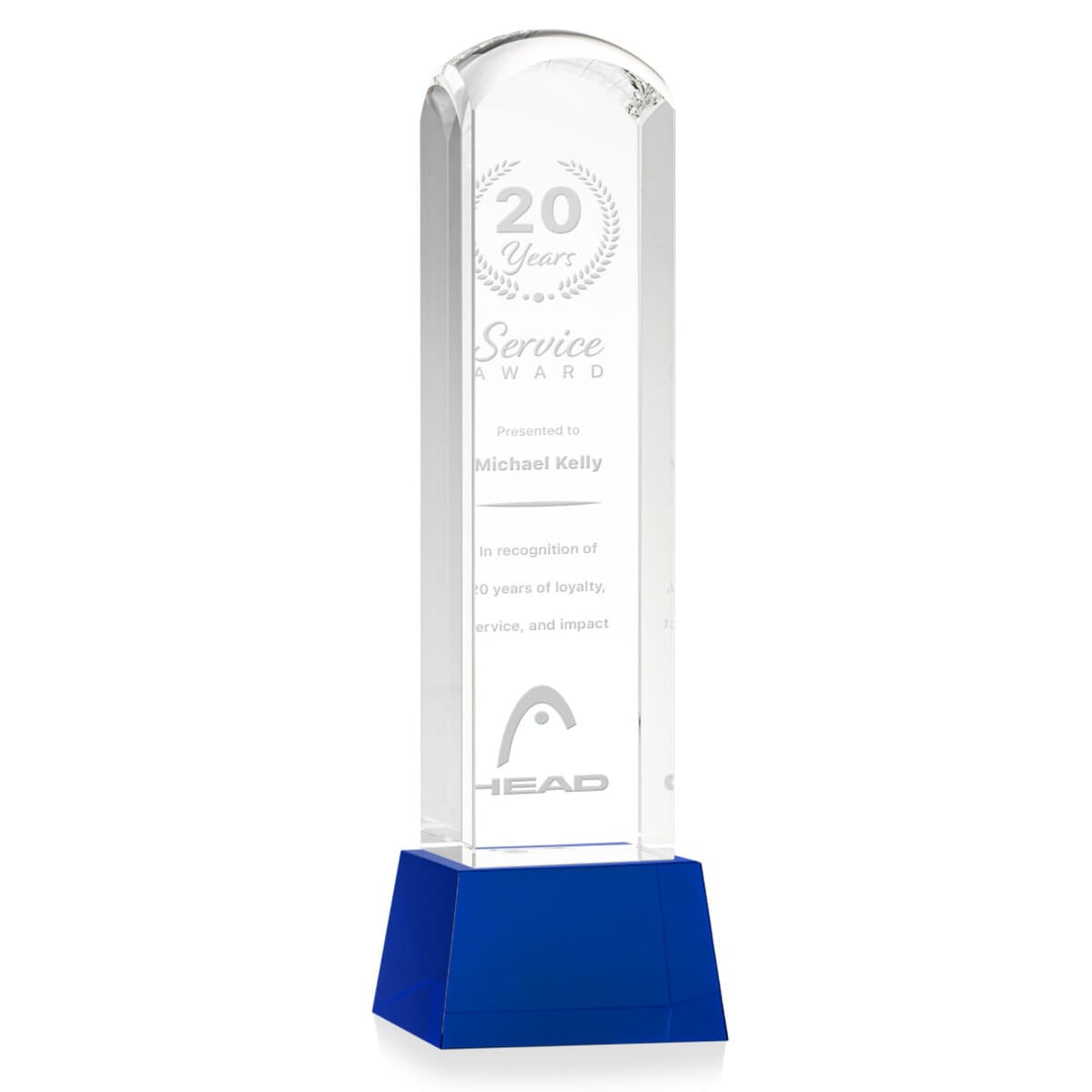 Silkwood Award on Base - Blue