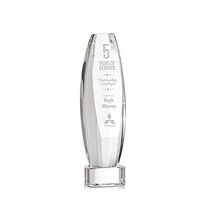 Hoover Award on Paragon Base - Clear