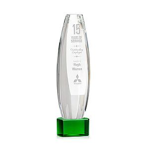 Hoover Award on Paragon Base - Green