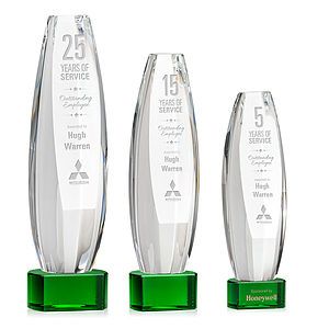 Hoover Award on Paragon Base - Green