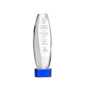 Hoover Award on Paragon Base - Blue