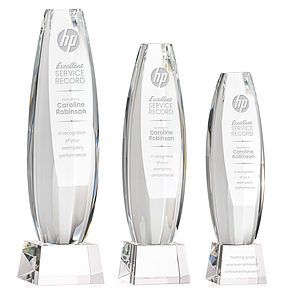 Hoover Award on Robson Base - Clear