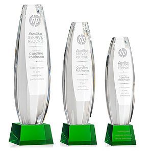 Hoover Award on Robson Base - Green