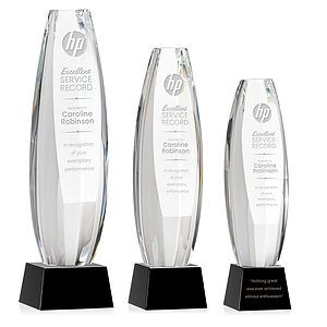 Hoover Award on Robson Base - Black