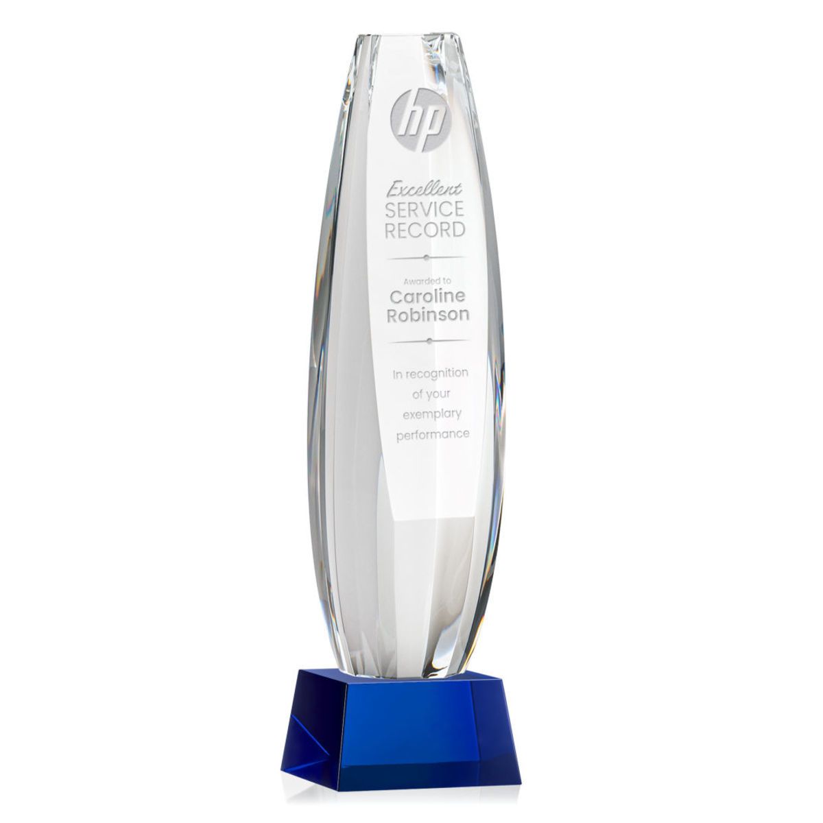 Hoover Award on Robson Base - Blue