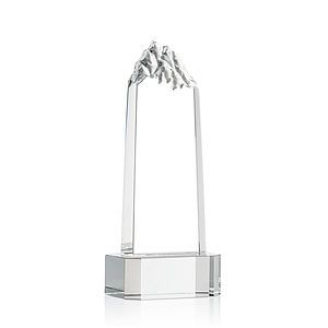 Himalayas Tower Award on Base - Clear
