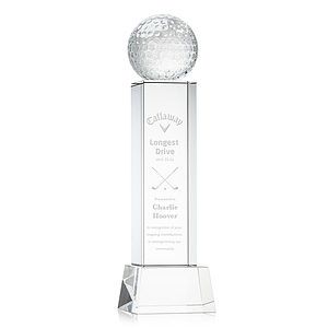 Golf Ball Award on Belcroft Base - Clear
