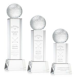 Golf Ball Award on Belcroft Base - Clear