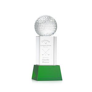Golf Ball Award on Belcroft Base - Green