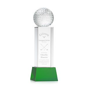 Golf Ball Award on Belcroft Base - Green