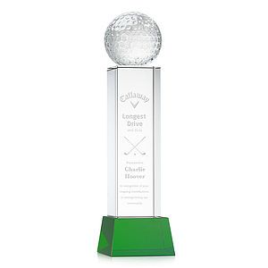 Golf Ball Award on Belcroft Base - Green