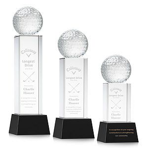 Golf Ball Award on Belcroft Base - Black