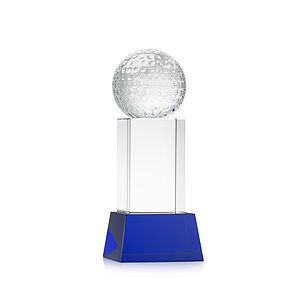 Golf Ball Award on Belcroft Base - Blue