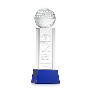 Golf Ball Award on Belcroft Base - Blue