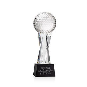 Golf Ball Award on Grafton Base - Black