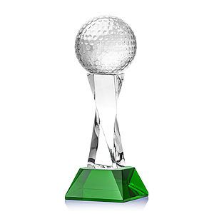 Golf Ball Award on Langport Base - Green