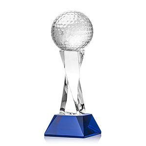 Golf Ball Award on Langport Base - Blue