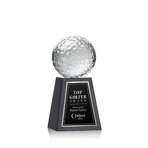 Golf Ball Award on Tall Marble