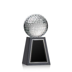 Golf Ball Award on Tall Marble