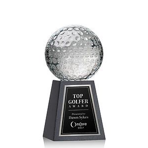 Golf Ball Award on Tall Marble