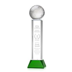 Golf Ball Award on Stowe Base - Green