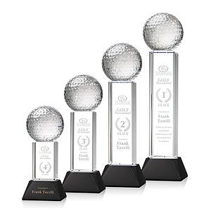 Golf Ball Award on Stowe Base - Black