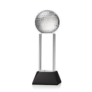 Golf Ball Award on Stowe Base - Black