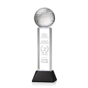 Golf Ball Award on Stowe Base - Black