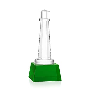 Lighthouse Award on Robson Base - Green