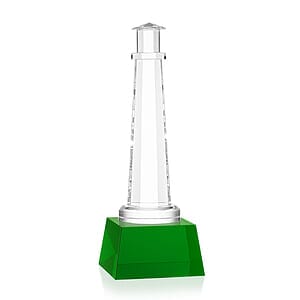 Lighthouse Award on Robson Base - Green