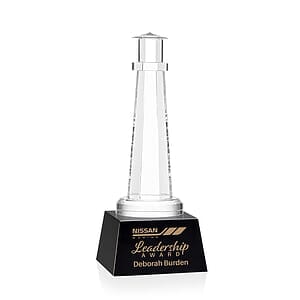 Lighthouse Award on Robson Base - Black