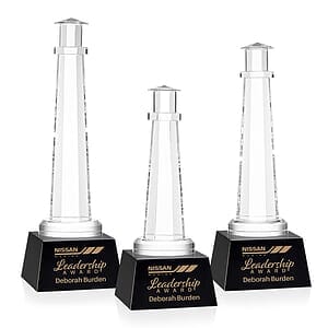 Lighthouse Award on Robson Base - Black