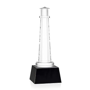 Lighthouse Award on Robson Base - Black