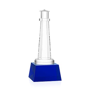 Lighthouse Award on Robson Base - Blue